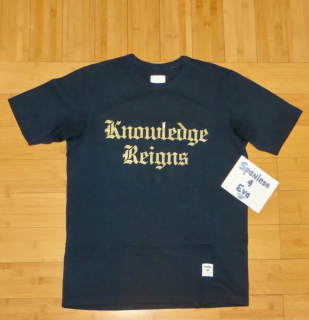 BRAND NEW Supreme Knowledge Reigns Navy/Gold T-Shirt SS13