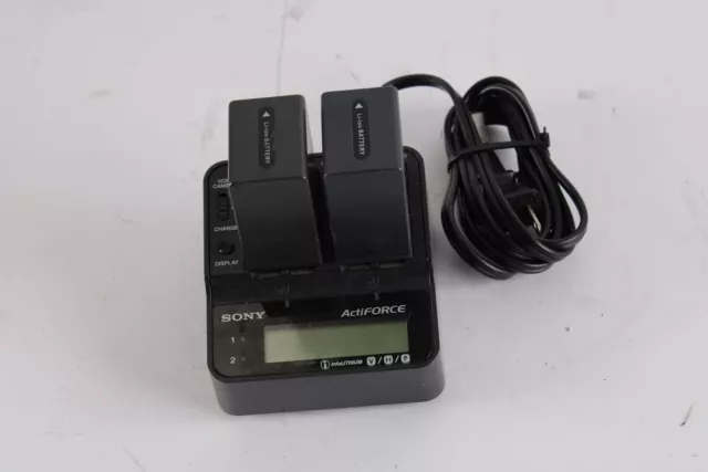 Sony AC-VQV10 AC Adapter/Ladegerät Mit 2x Toner B-9674H LI-ION Akku 7.4V