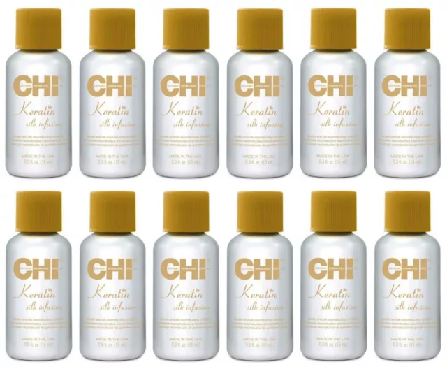 Chi Keratin Silk Infusion, 0.5 oz  (Pack of 12)