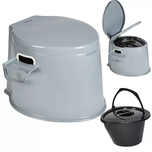 5L Portable Toilet Compact Potty Loo Camping Caravan Picnic Fishing Festivals