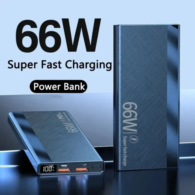 Power Bank 9000000mAh Fast charger Pack USB External Battery For Mobile Phone UK