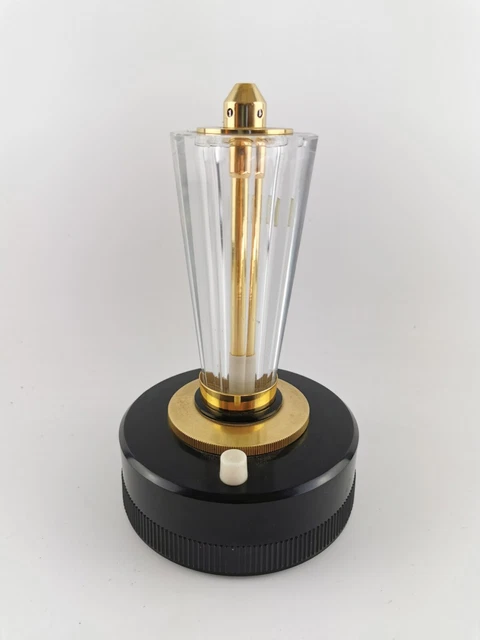 Ancien briquet de table cristal art déco Golden flash