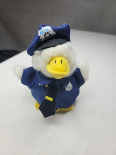 Aflac Duck Police  7" tall duck talks plush stuffed toy Works