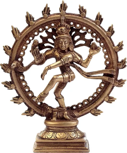 Lord Shiva Dancing Natraj Murti Nataraja Shiv Statue Brass Metal Home Décor