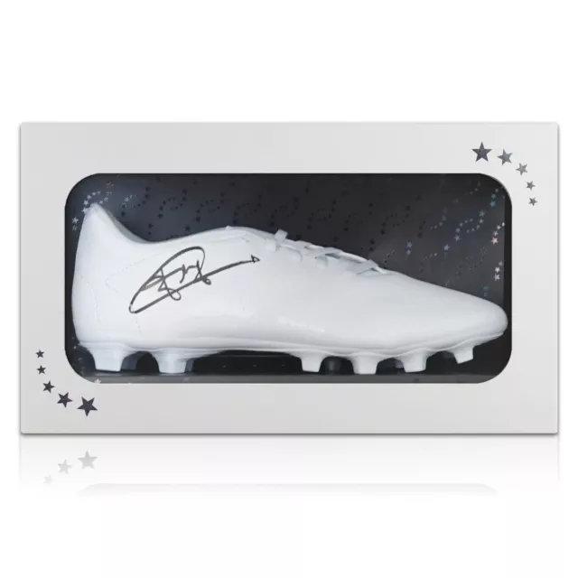 Jonny Wilkinson Signed White Boot. Gift Box