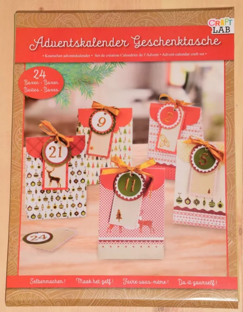 Adventskalender 24 Boxen Craft Lab Diy Basteln Selber Befüllen Hochwertig  Neu