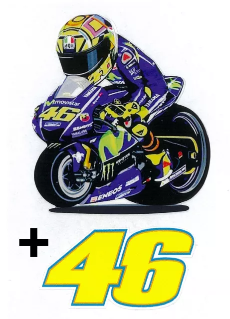 Valentino Rossi moto adesivo stickers Rossi Vale caricature motogp adesivi 46