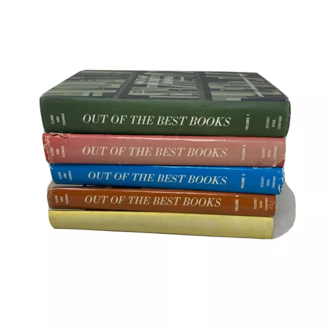 Lot Of Out of the Best Books 5 Volume Set Clark & Thomas LDS Mormon Hardcover