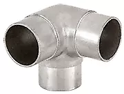 CRL HR15JBS Brushed Stainless 90 Degree Side Outlet Elbow for 1-1/2" Tubing