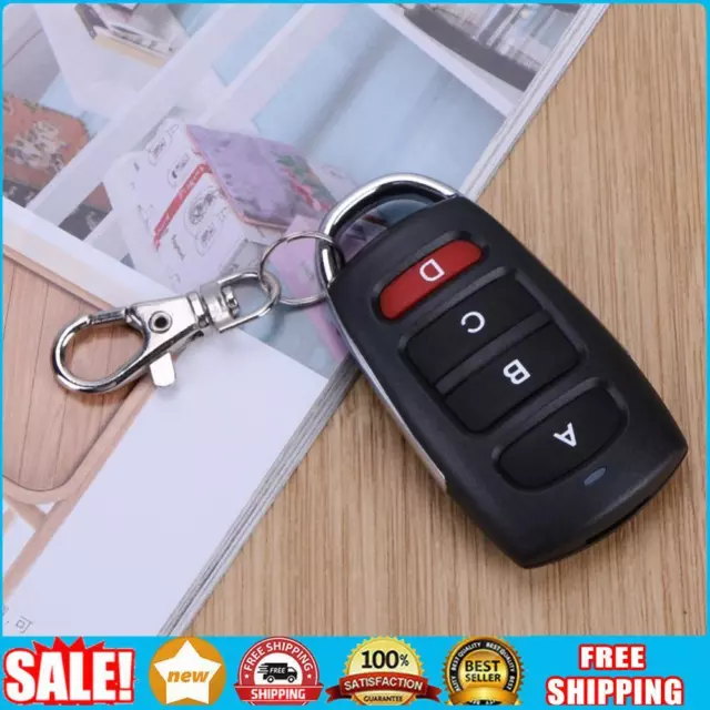 433mhz Control Key Fob Smooth Surface Cloning Remote Switch for Gate Garage Door