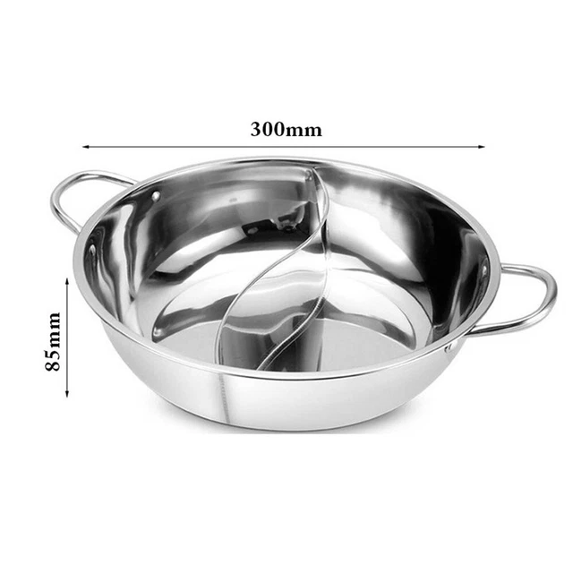 Hot Pot Piatto da cucina compatibile doppia divisa