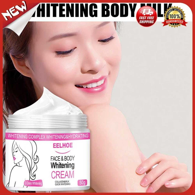 Crema blanqueadora corporal para mujer 10g-50g para cuidado de la piel negra oscura cuello pies