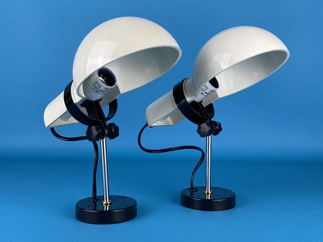 Zonca 2 Lampade Da Parete Colore Bianco Applique Modernariato Design 1970