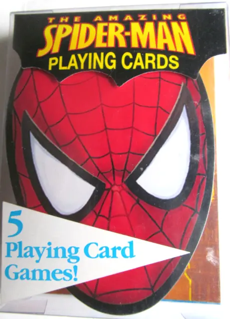 New Spiderman Deck of Playing Cards 2006 VGC 5 Card Games Marvel Spider Man H3
