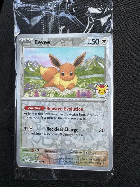 EEVEE 074/131 Prismatic Evolutions Pokemon Day 2025 Stamped Promo