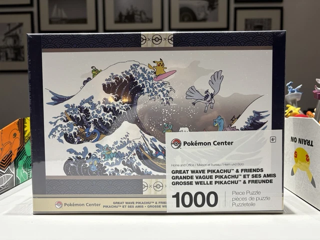 POKEMON CENTER GREAT Wave Pikachu & Friends Puzzle 1,000