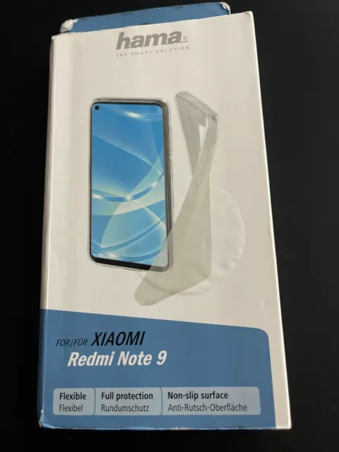 Hama Crystal Clear Cover Xiaomi Redmi Note 9 trasparente NUOVO