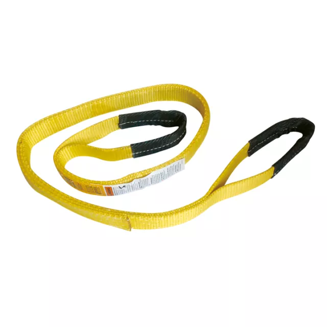 1" x 8' Polyester Lifting Sling Eye & Eye 2 Ply Tow Strap