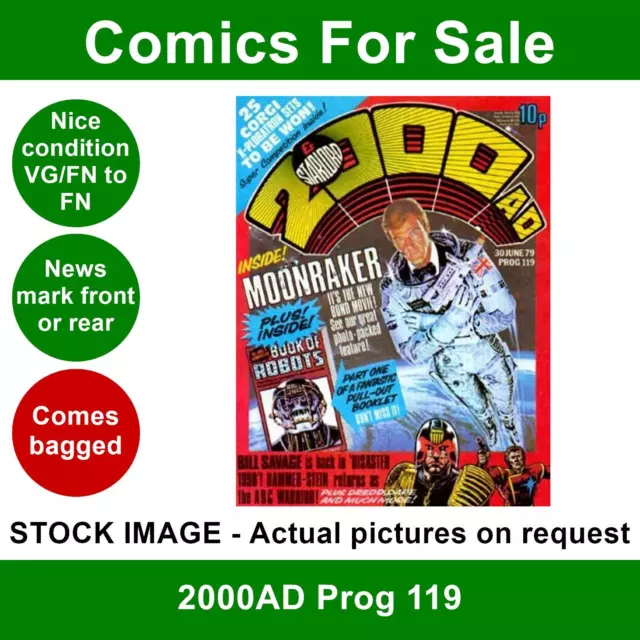 2000AD #119 comic / prog - Nice VG/FN - 1st ABC Warriors - 1979