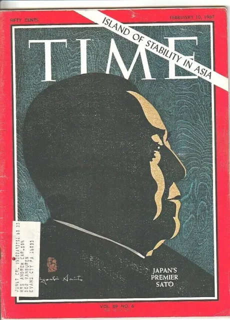 Time Magazine February 10, 1967- Japan's Premier Sato