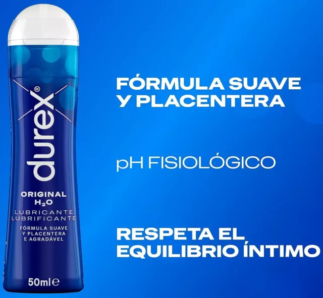 Durex Gel Lubricante sexual original 50 ml base agua,fórmula suave y placentera