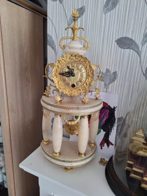 Louis XVL Voisin Portico Clock Made In Paris