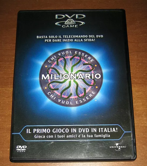 DVD GAME CHI VUOL ESSERE MILIONARIO Gioco con Libretto Istruzioni - 2004