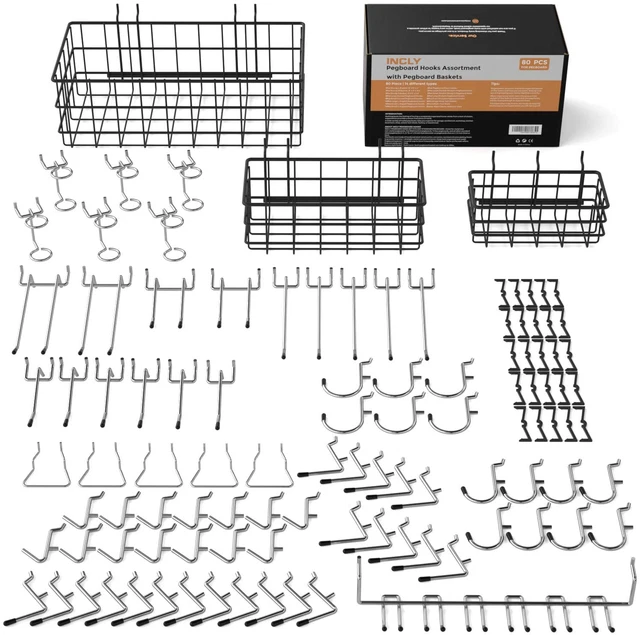 Peg Board Hooks Hardware Set - Tools & Home Improvement