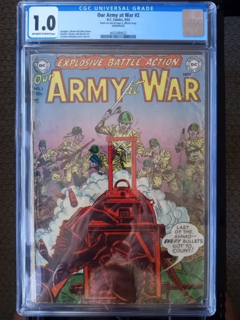 Our Army At War 2  "Scarce" Carmine Infantino Cover-Low Census