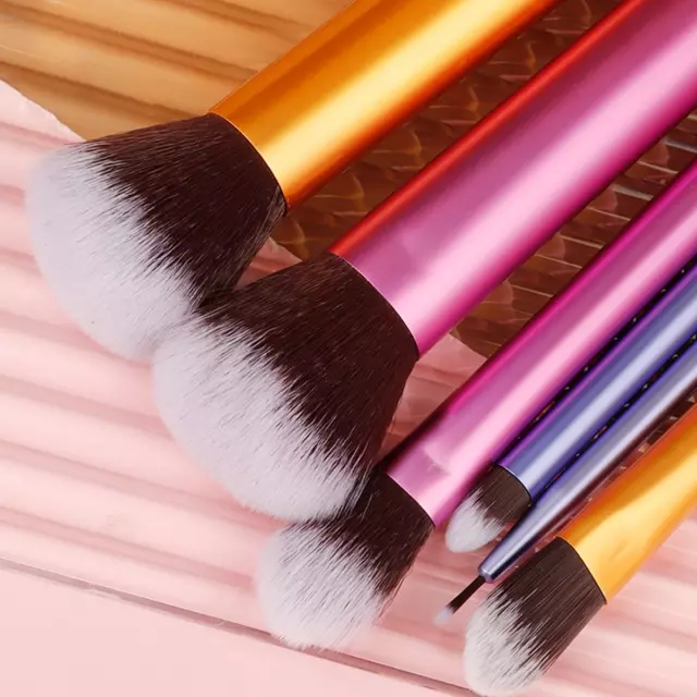 6pcs Makeup Brushes Set Fard à Paupières Poudre Base Rougeur Lèvre Trousse 3