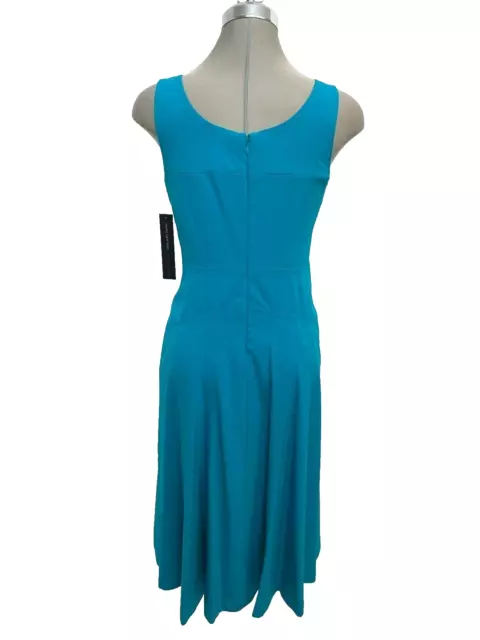 MARC NEW YORK Andrew Marc Elegant Lagoon Blue/Green Fit & Flare Dress size 2 3