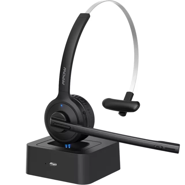 Trucker Bluetooth Headset Wireless Headset & Microphone Noise Canceling PC Phone