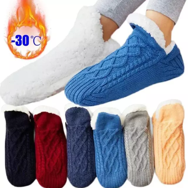 FLOOR SOCKS THERMAL Mens Slipper Socks Winter Warm Short Cotton