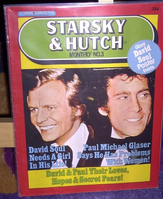 STARSKY AND HUTCH Giant Fold Out Poster Magazine 3 David Soul £9.99