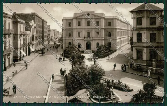 Bari Città Edificio Scolastico Balilla Foto cartolina ZC2134