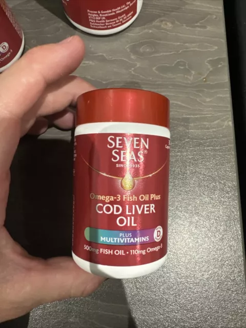 SEVEN SEAS OMEGA-3 Fish Oil Plus Cod Liver Oil Plus Vitamins - BBE Nov