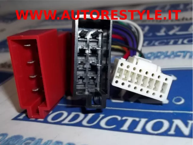 Cable adaptateur ISO autoradio ALPINE CDE-9873RB ; CDE-9874RB ; CDE-9880R