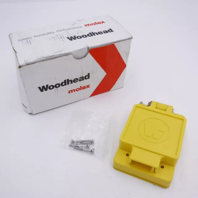 Woodhead Molex 1301550015 Weatherproof Cover B Size for 1.7 Dia. Receptacle