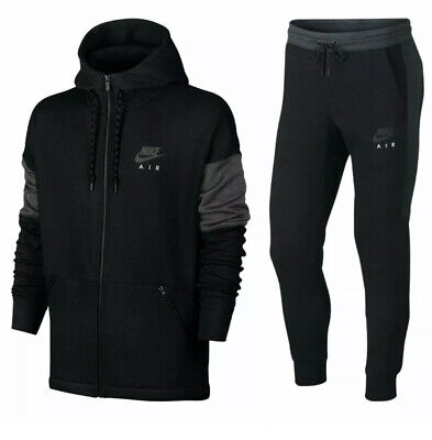 Nike Air Mens Tracksuit Fleece Hoodie Joggers Black Navy Grey RRP £150 S M L XL