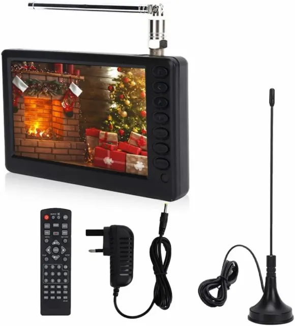 Dpofirs 10in Portable TV, HD TFT LED Pocket Digital Television