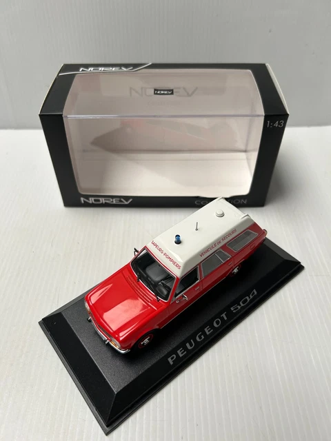 Modellino in miniatura Peugeot 504 1/18 Norev Coupe nero 1969