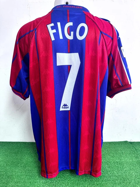 Match worn/issued FC Barcelona home shirt 1997-1998 by Iván de la Peña - Football & Vintage Amsterdam