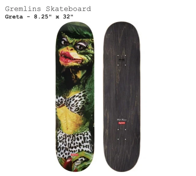 New Unopened Scarce Supreme Gremlins Skateboard Greta Supreme Skateboard Skate