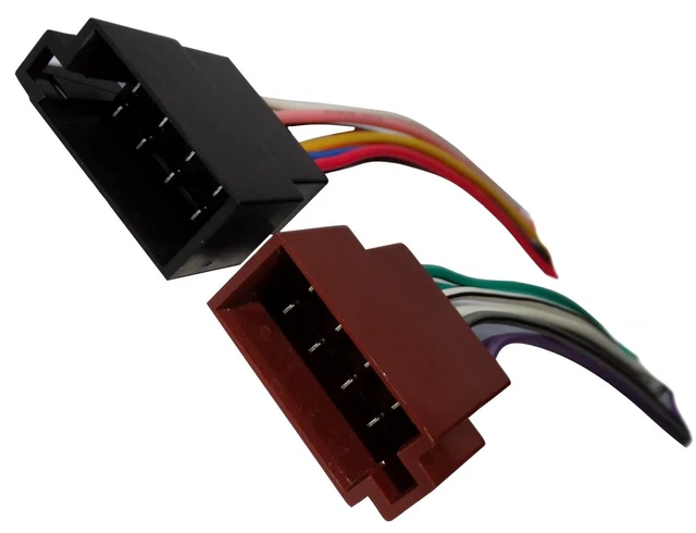 Connecteur Mâle ISO 13 Broches Pour Autoradio - Faisceau Universel D'alimentation Et Haut-parleurs