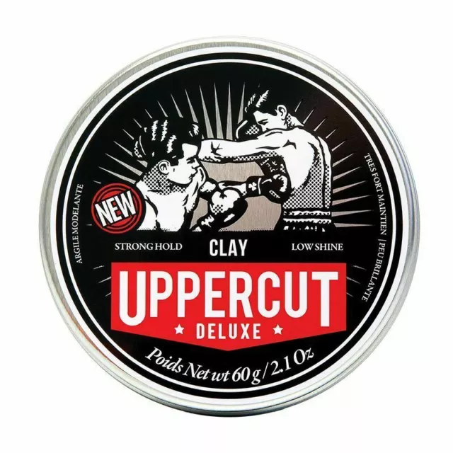 Uppercut Deluxe Clay Hair Styling Product for Men, Low Shine Natural Finish 60g