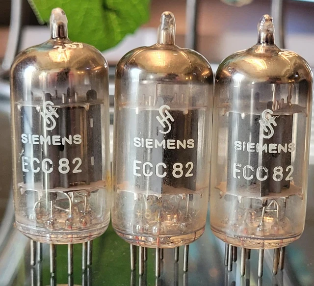 Lot Of 3 Siements Ecc82 12Au7 Tubes  !    Pk