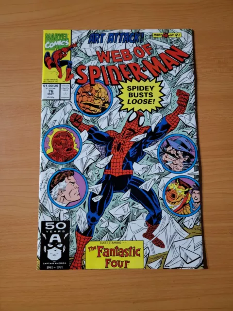 Web of Spider-Man #76 Direct Market Edition ~ NEAR MINT NM ~ 1991 Marvel Comics
