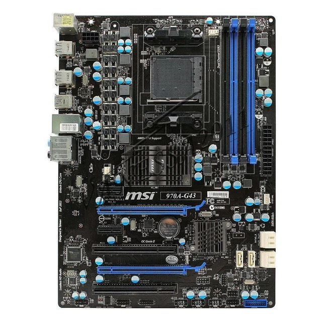 FÜR MSI 970A-G43 Motherboard MS-7693, Sockel AM3 AMD 970 Chipsatz, DDR3 ...