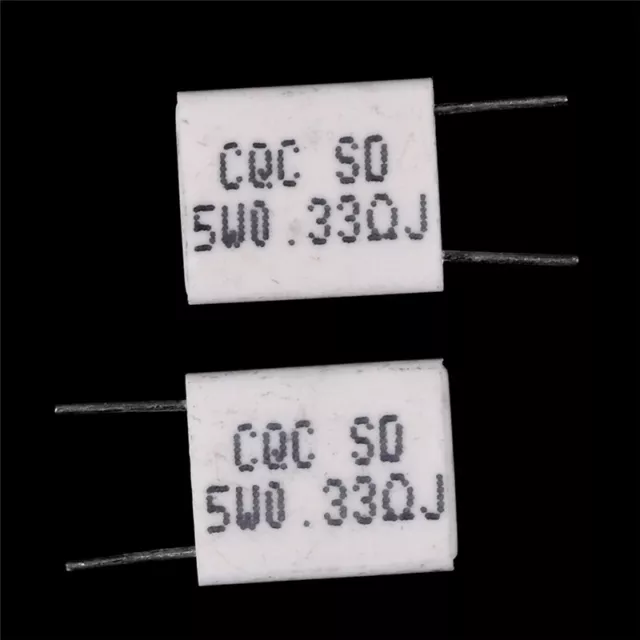 10x 5W 0.33Ohm Cement Resistor Non-Inductive Ceramics Resistor BPR56/CQC  ys  Sp