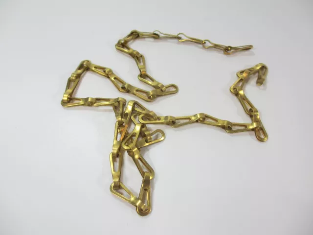 Original Vintage Brass Lighting Chain Hanger Loop Chandelier Light Pull 56cm